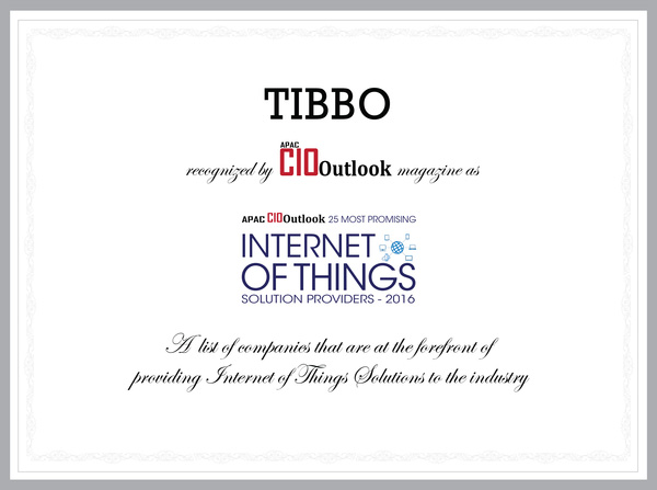 Компания Tibbo признана одним из самых многообещающих провайдеров IoT решений по версии журнала APAC CIO Outlook