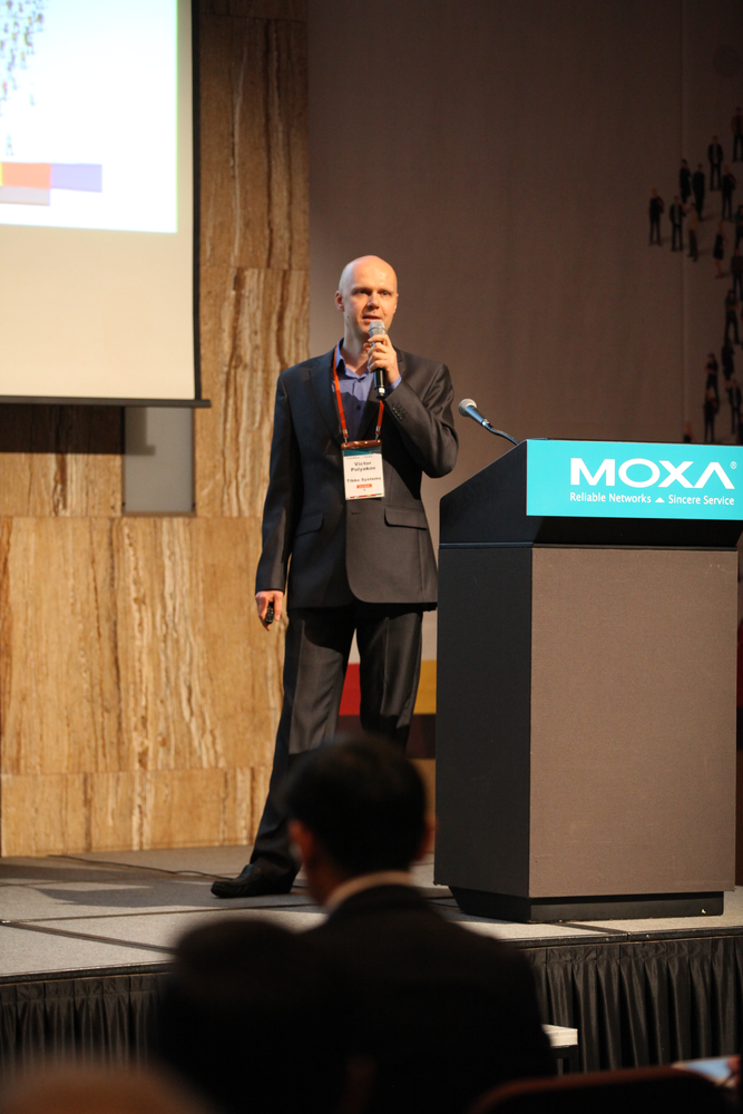 Victor Polyakov at Moxa IIoT Solution Partner Forum 2019